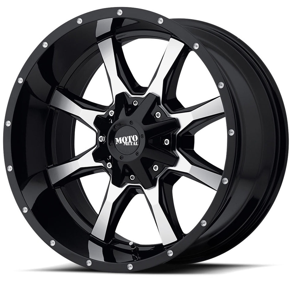 MOTO METAL MO970 | SATIN BLACK MACHINE FACE | 20x9 18