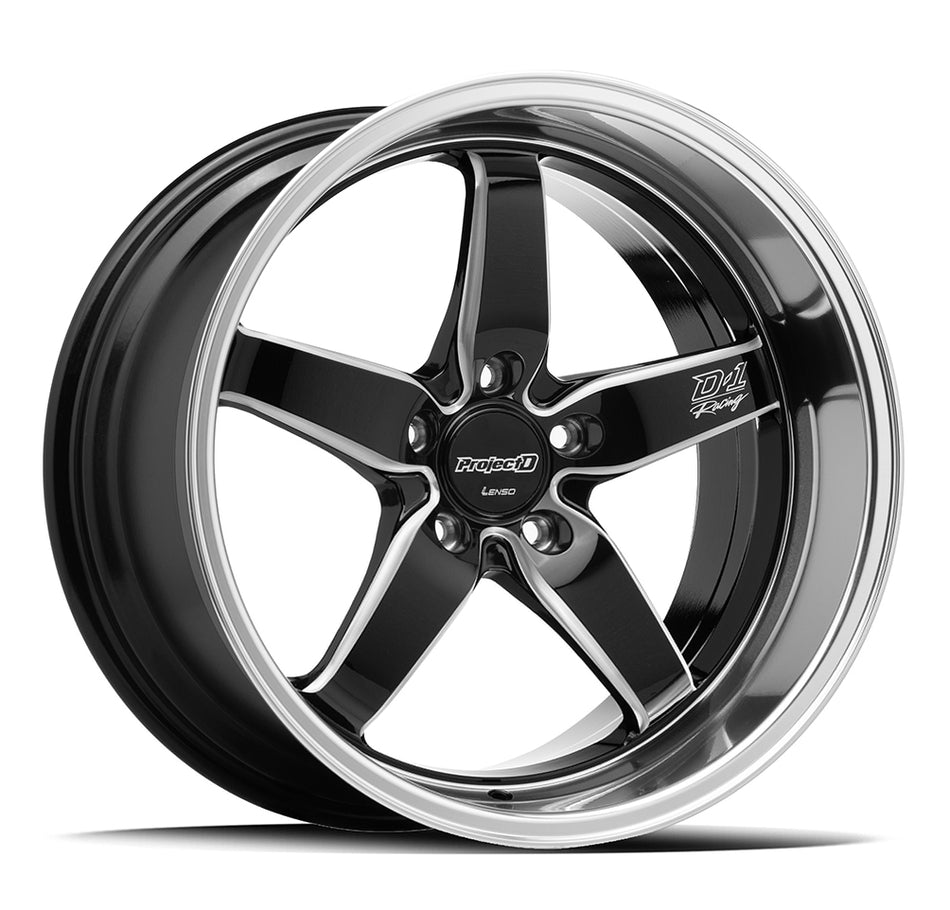 LENSO 95Z | D1-RACING | BLACK MILLED | 18x9.5 5x114 22