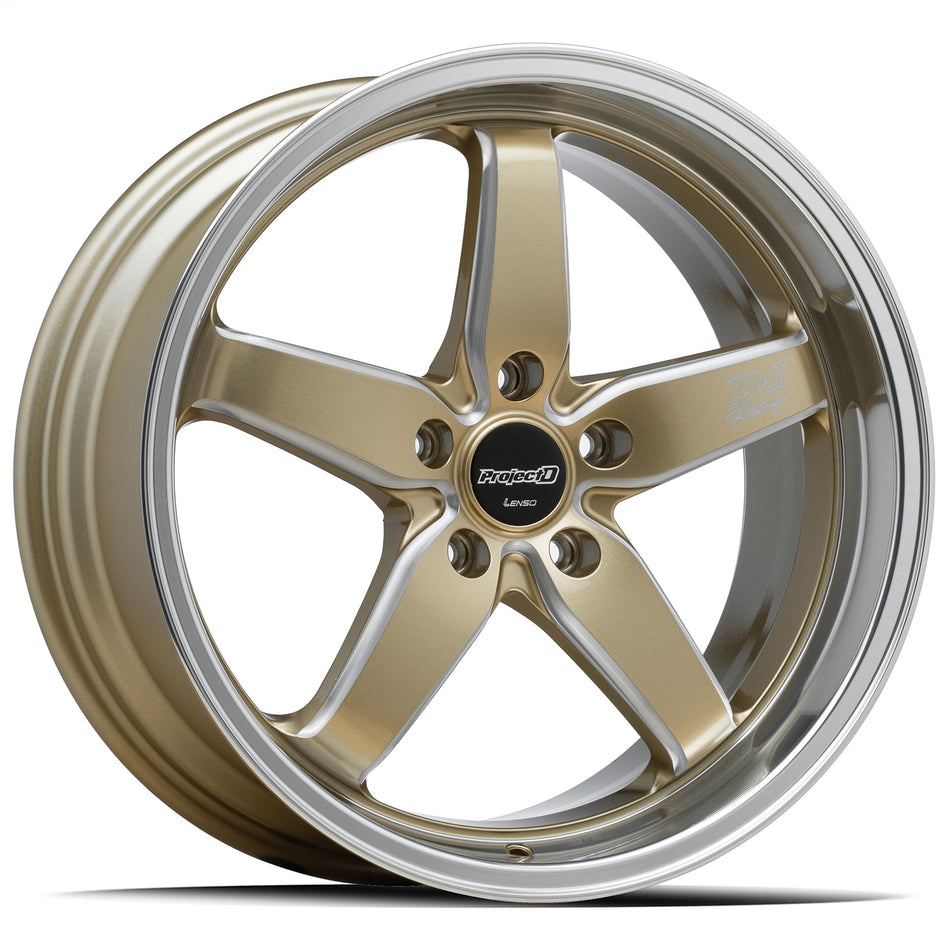 LENSO D1-RACING | GOLD POLISH | 18x8.5 5x114 35