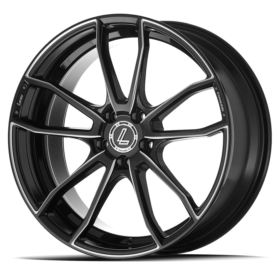 LENSO CQE | CONQUISTA-ENZO | BLACK MILLED | 20x10.5 5x114 43