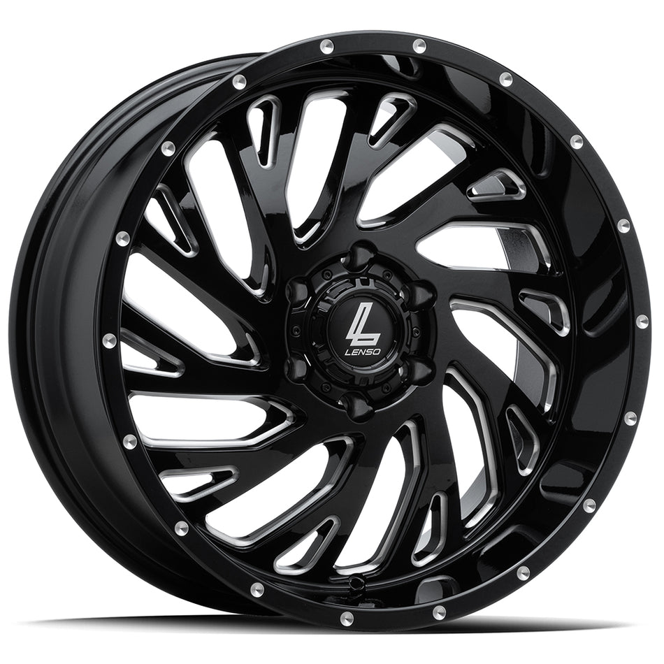 LENSO LENM0LBK | GLOSS BLACK MILLED | 20x9.5 6x139 12