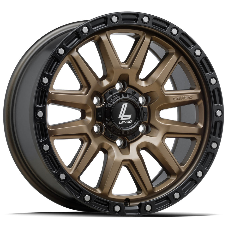 LENSO MX-MARVEL | MATTE BRONZE BLACK LIP | 17x9 6x114 18