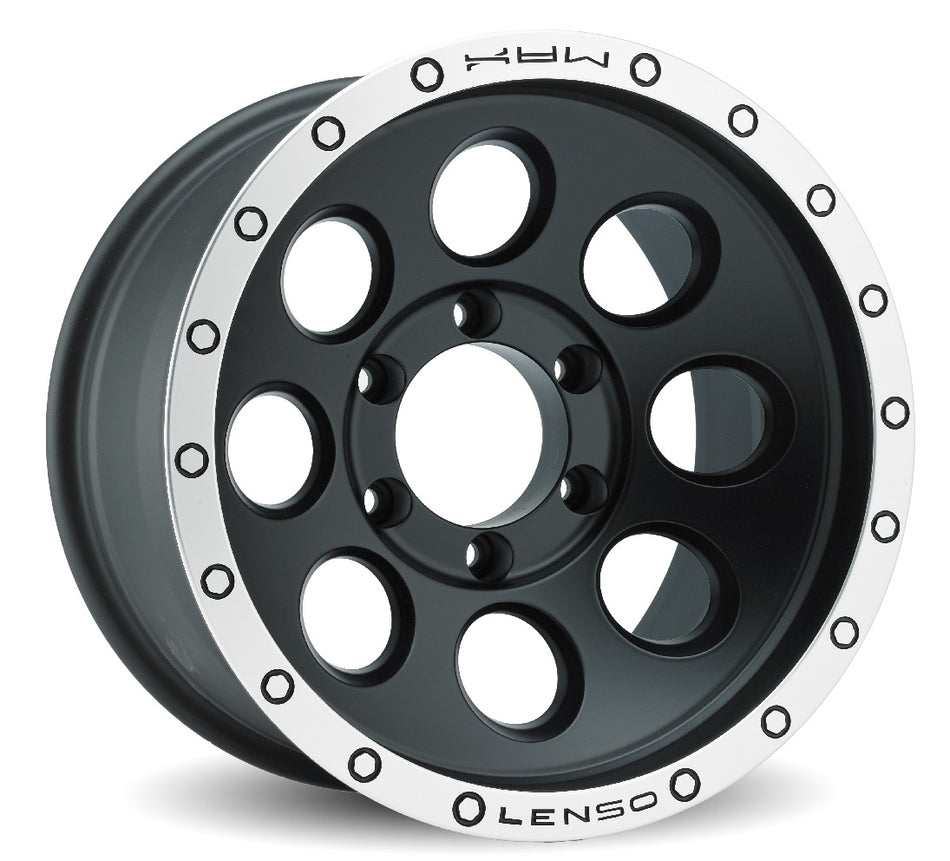 LENSO M1X | MAX1 | MATTE BLACK POLISHED EDGE | 16x8 6x114 20