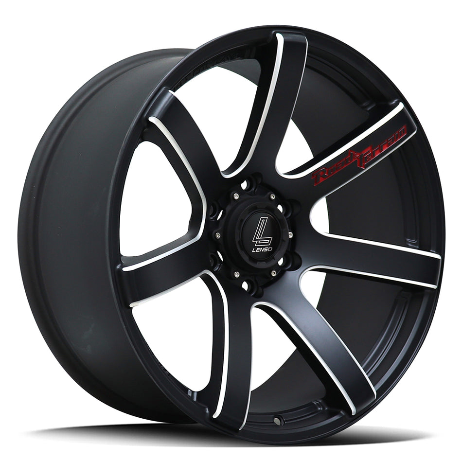 LENSO RTC | RTC RT-CONCAVE | MATTE BLACK MILLED RED TEXT | 20x9 6x139 10