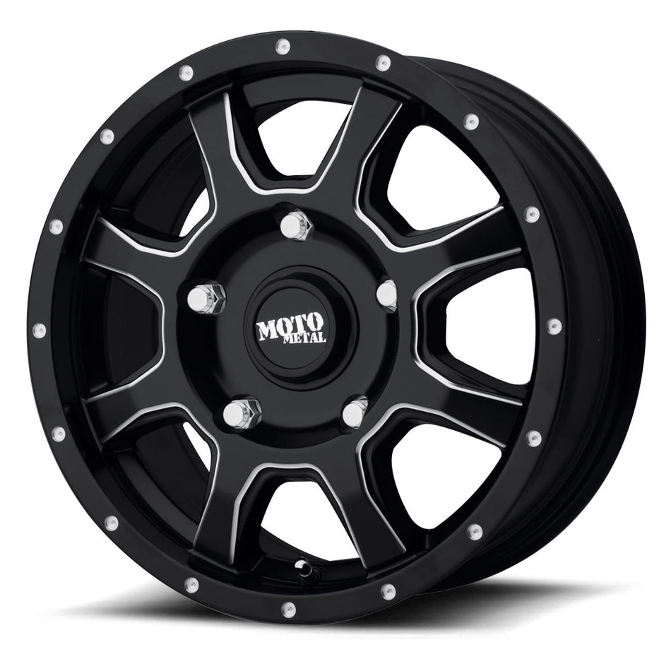 MOTO METAL MO970 | EURO-VAN | SATIN BLACK MILLED | 16x7 5x160 42