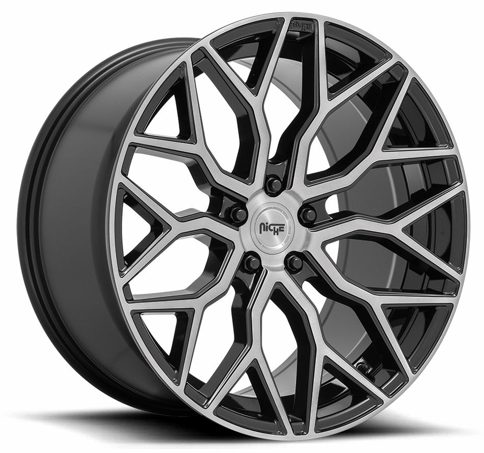 NICHE M262 | MAZZANTI | BLACK BRUSH FACE | 19x8.5 5x120 35