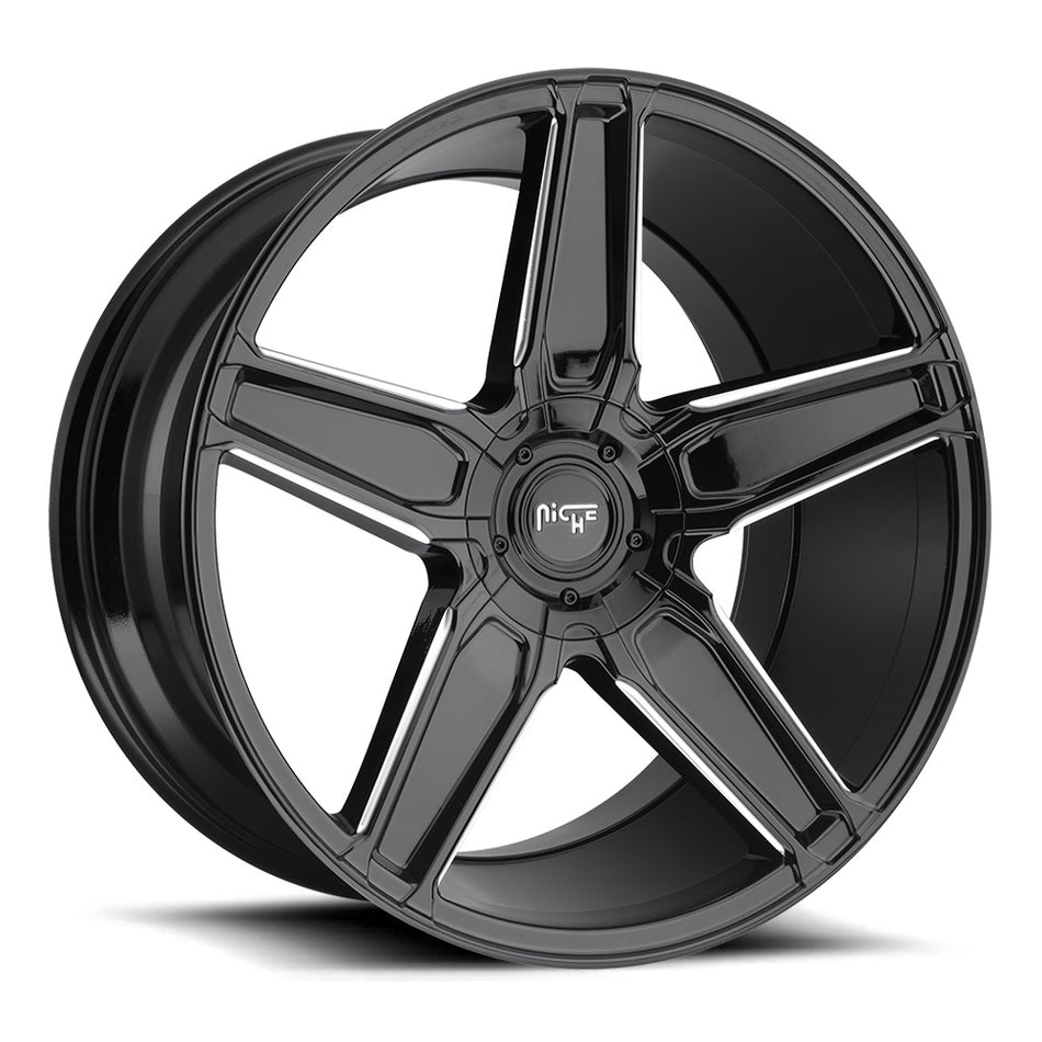 NICHE M180 | CANNES | BLACK MILLED | 20x9 18