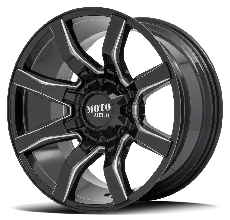 MOTO METAL MO804 | SPIDER | BLACK MILLED | 20x9 6x114 18