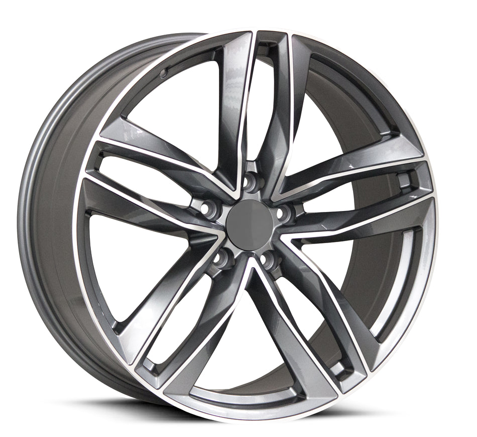 REPLICA AUDI 1196 | PENELOPE | GLOSS GREY POLISH FACE | 22x9.5 5x112 35