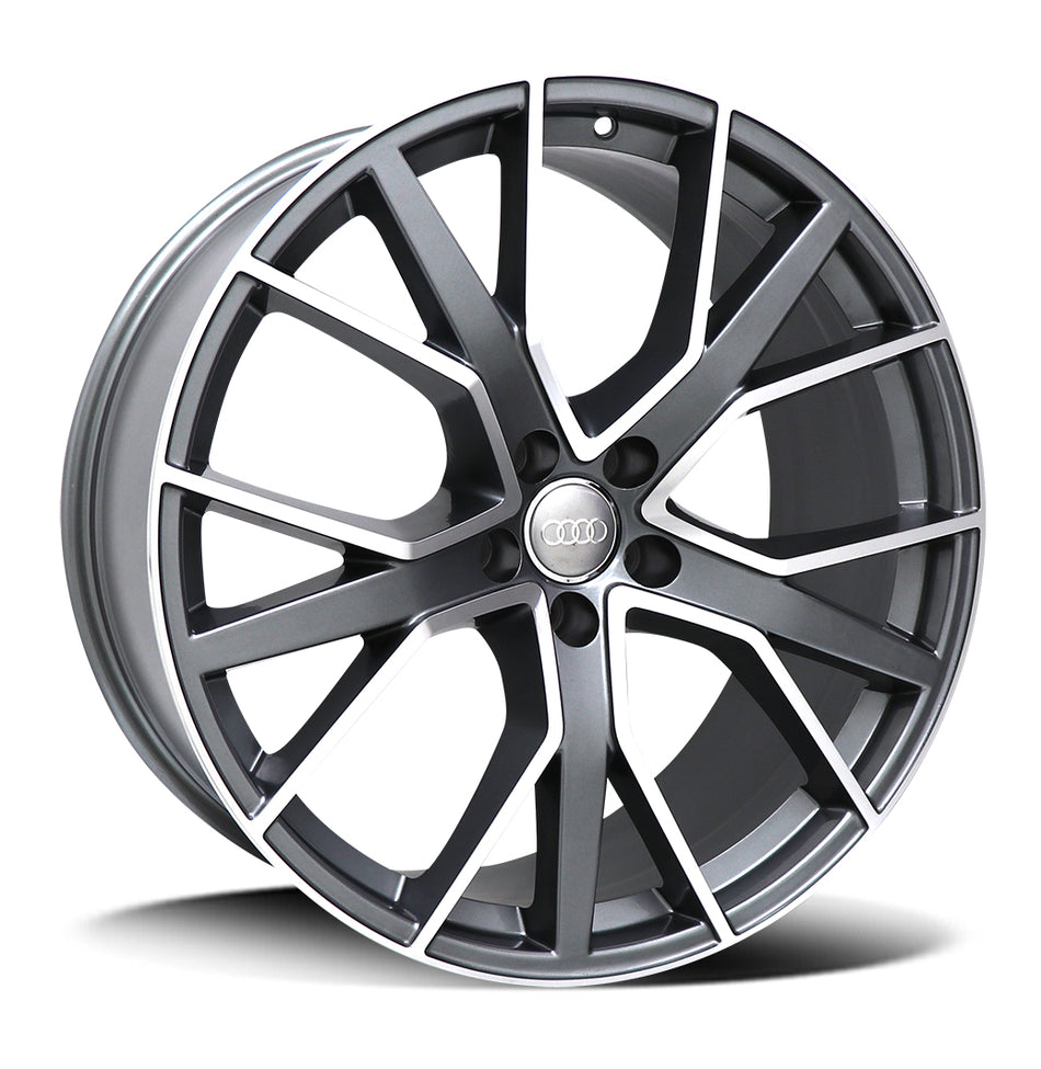 REPLICA AUDI 1332 | ALICUDI | GUNMETAL MACHINE FACE | 21x9.5 5x130 42