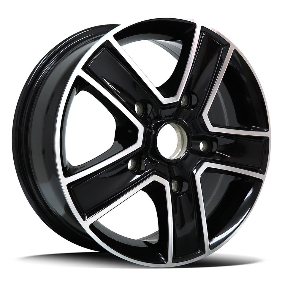 REPLICA FORD REF4 | BLACK MACHINED | 16x6.5 5x160 60