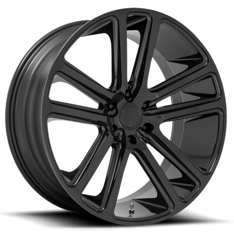 DUB S256 | FLEX | GLOSSY BLACK | 22x9.5 5x139 25