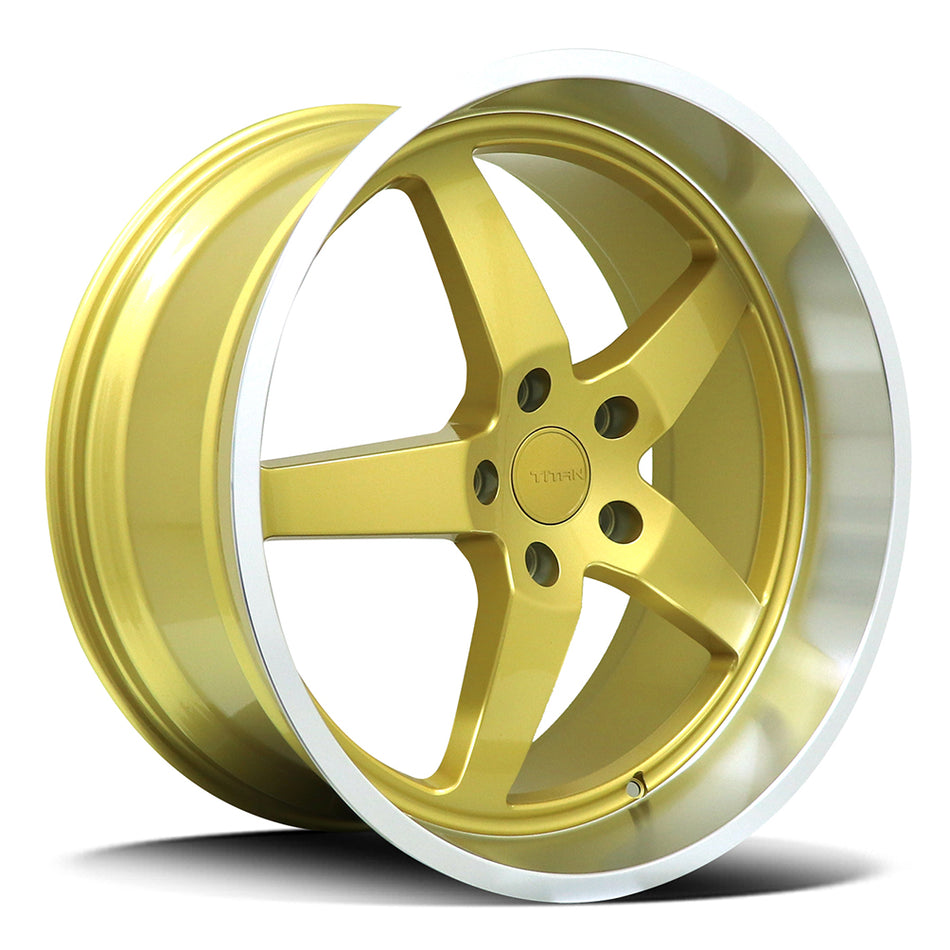 DIEZEL TT-2 | TITAN | GOLD POLISHED LIP | 20x8.5 5x120 38