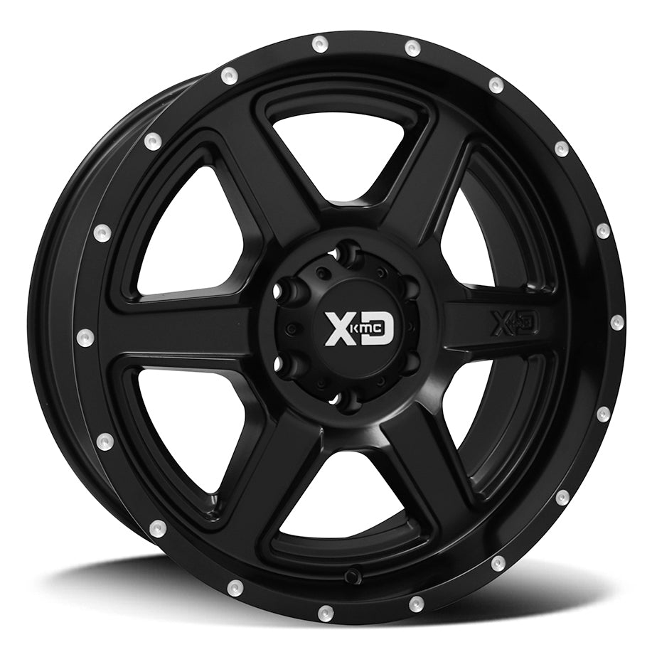 KMC XD XD133 | FUSION | SATIN BLACK | 17x8 6x139 25