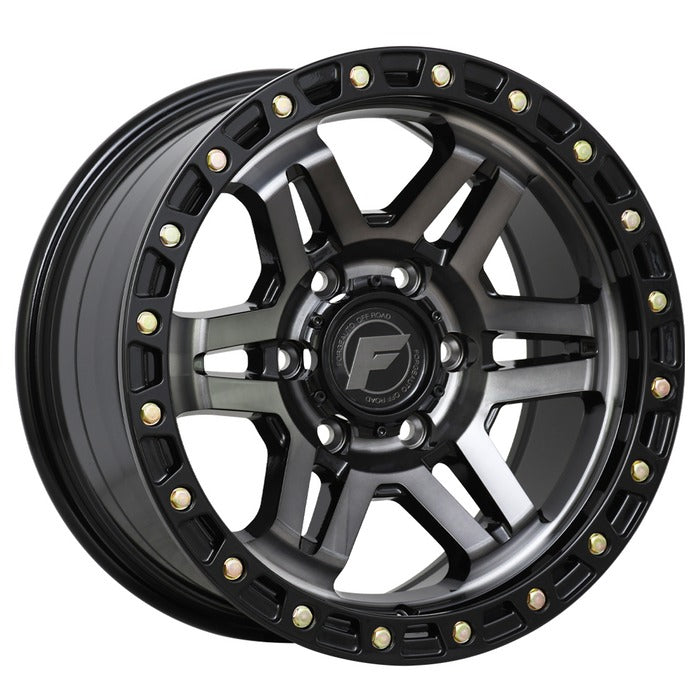 HEIST GLOSS BLACK TINT ZINC RIVETS 17X9 6/139.7 0P