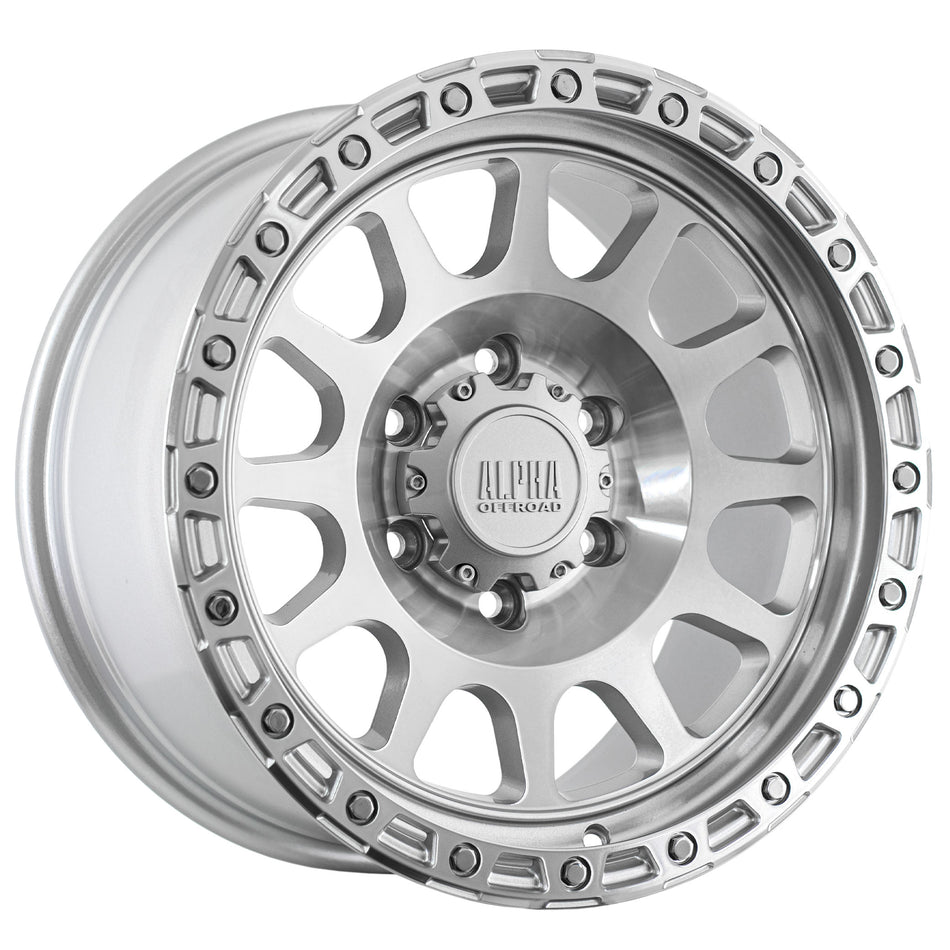 Brawler-Silver Machined 17X9.0 0 6x139