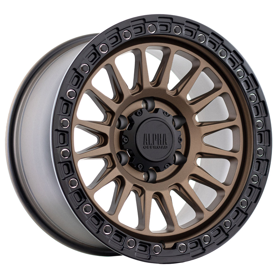 Combat-Matt Bronze Black Lip 17X9.0 0 6x139