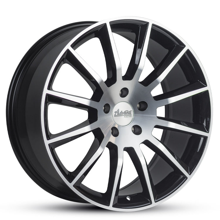 20X9 ARMOUR 35 5/120 GLOSS BLACK MACHINED (RO)