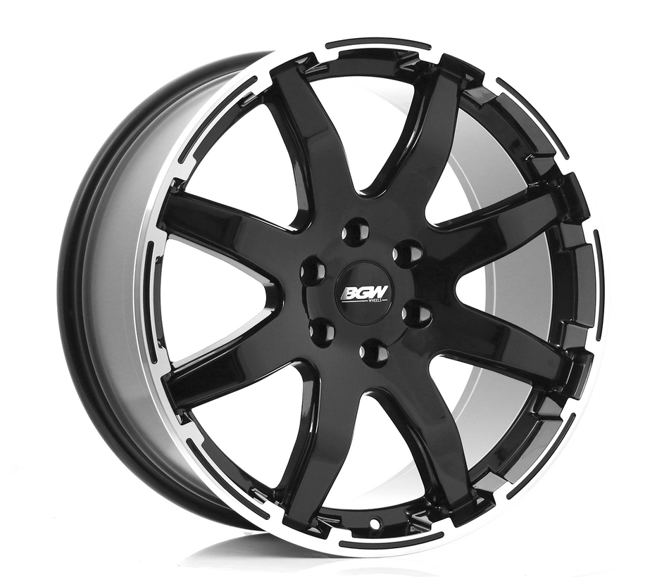 BGW MOTION 20X9 30 6/130 Gloss Black w/Machined Edge