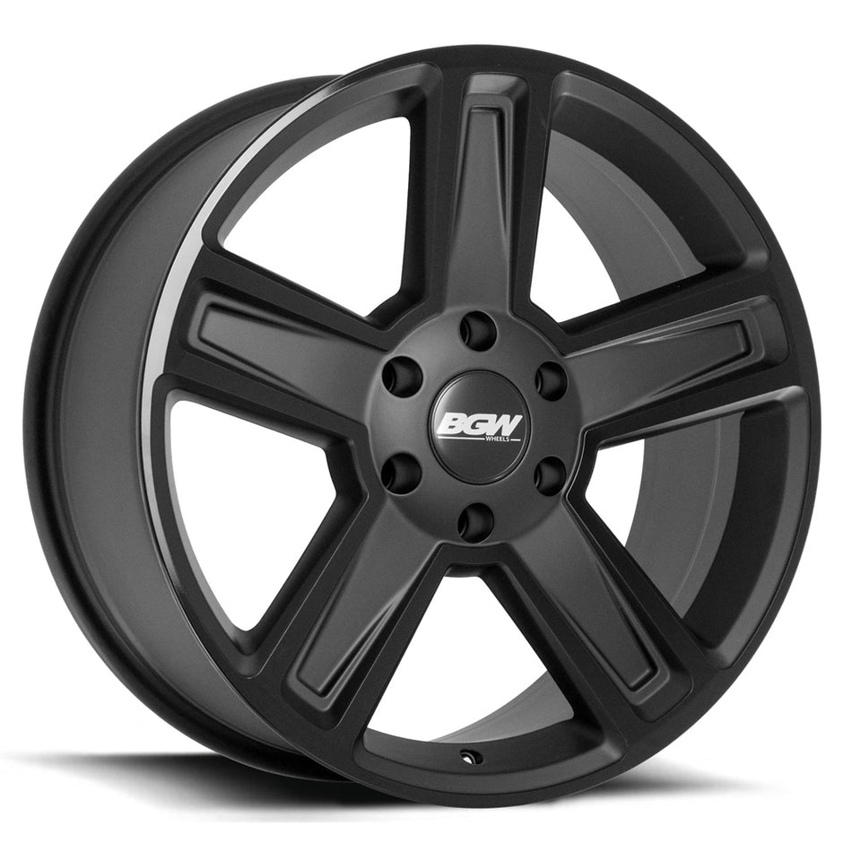 BGW TRADER 18X8 30 6/139.7 Matt Black w/Gloss Black Face