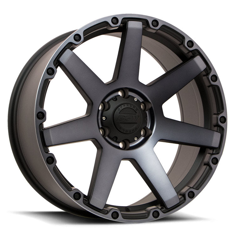 BGW VADER 17X8 20 6/139.7 Matt Black w/Machined Face & Dark Tint