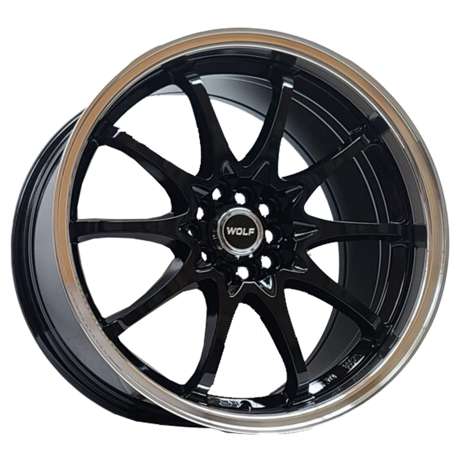 WOLF C10S BLACK POLISHED LP 18X8.5 42P 5X100/5X114