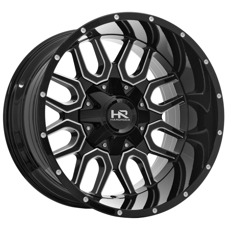 Commander Gloss Black Milled 22X10 -25N 6x135 6x139