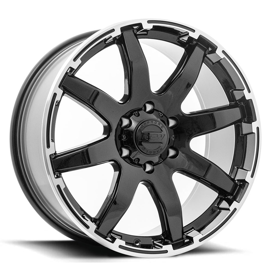 BGW MOTION 20X9 12 6/139.7 Gloss Black w/Machined Edge