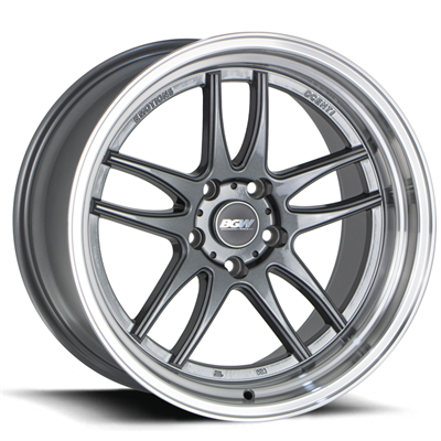 BGW DC EMOTION5 18X10.5 25 5/114.3 Gunmetal w/Machined Lip