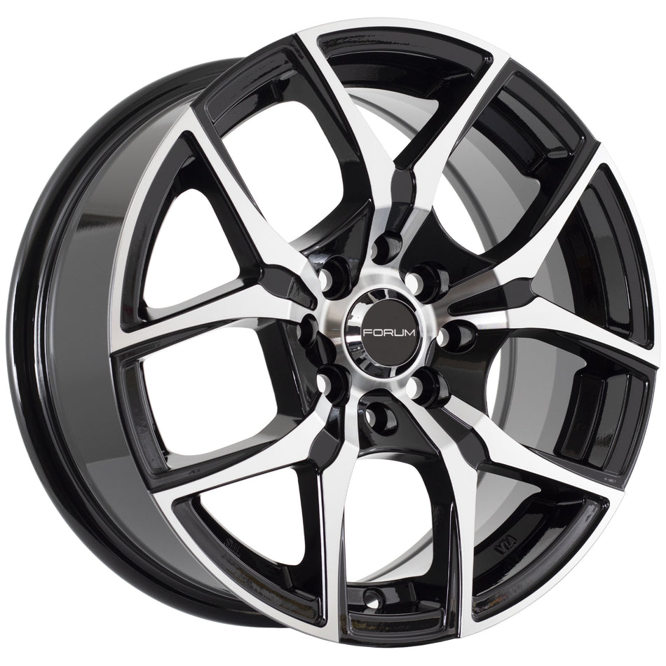 Vantage Gloss Black Machine Face 15X6.5 38P 5x100 5x114
