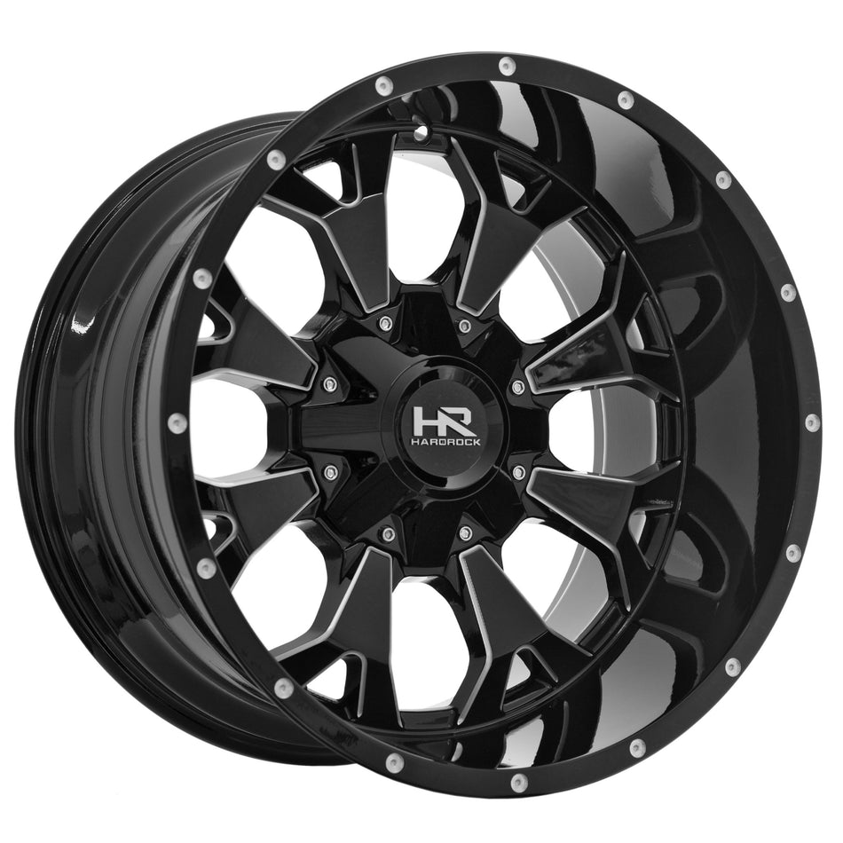 Devastator-Gloss Black Milled 22X10.0 -25 5x127 5x139