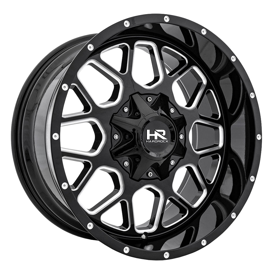 Gunner-Gloss Black Milled 20X12.0 -44 6x135 6x139