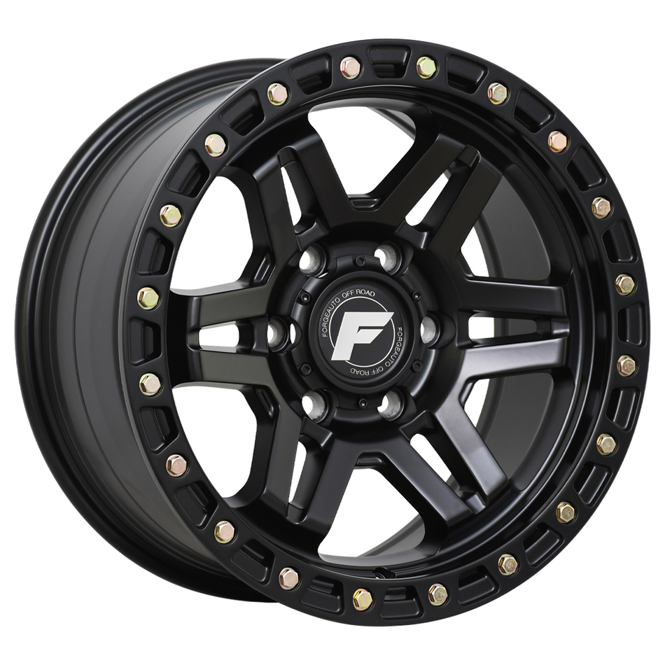 A2142 SATIN BLACK ZINC RIVETS 17X9 6/139.7 15