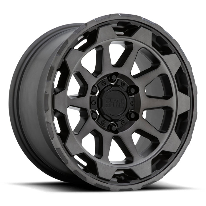 BLACK RHINO ROTOR 17X8.5 12 6/139.7 Matt Gunmetal w/Brushed Tinted Face