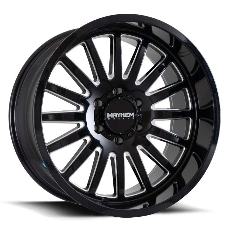 MAYHEM UTOPIA 20X10 -19 5/127 Gloss Black w/Milled Spokes