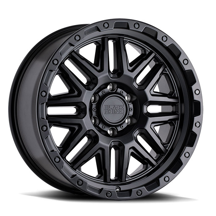 BLACK RHINO ALAMO 18X9 12 6/139.7 Matt Black w/ Black Bolts