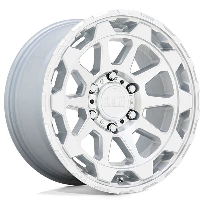 BLACK RHINO ROTOR 20X9 12 6/139.7 Gloss Silver w/Mirror Cut Face