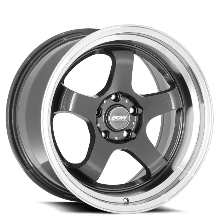 BGW EBISU 18X9.5 20 5/114.3 Gloss Gunmetal w/Machined Lip