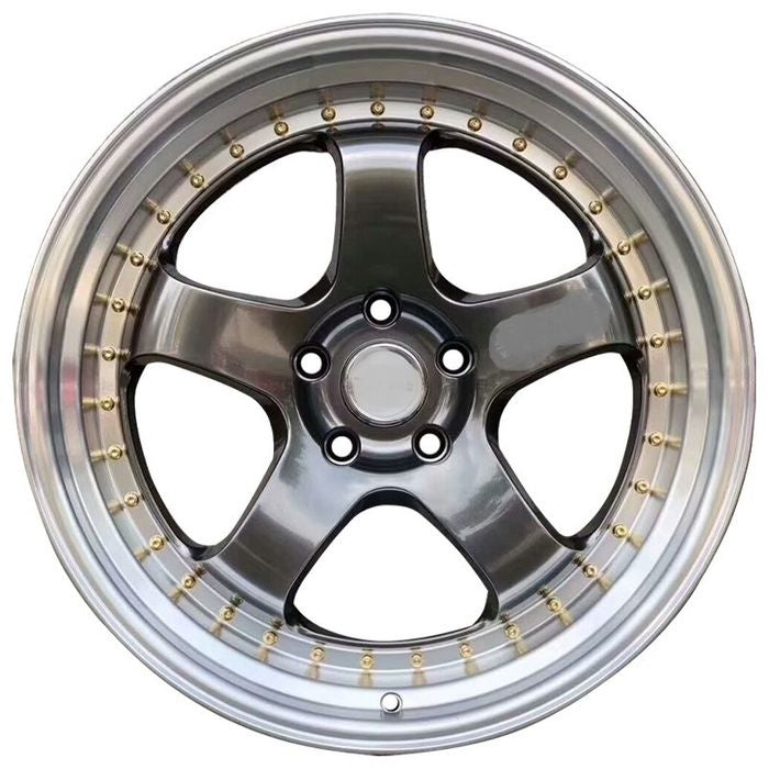 1091 HYPER SILVER MACHINED LIP 19X9.5 5/120 22