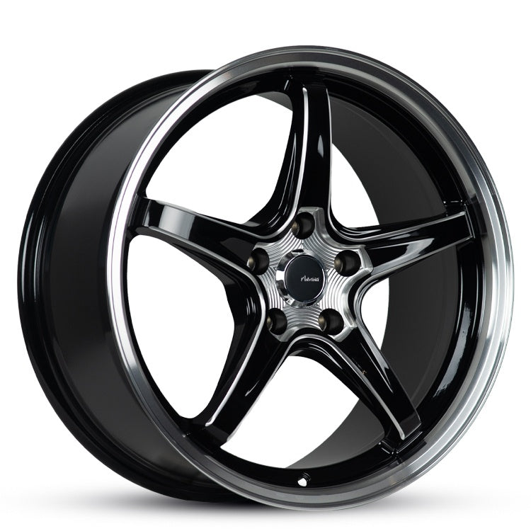 18X8.5 VIKING 35 5/114.3 GLOSS BLACK+MILLING  LP (RO)
