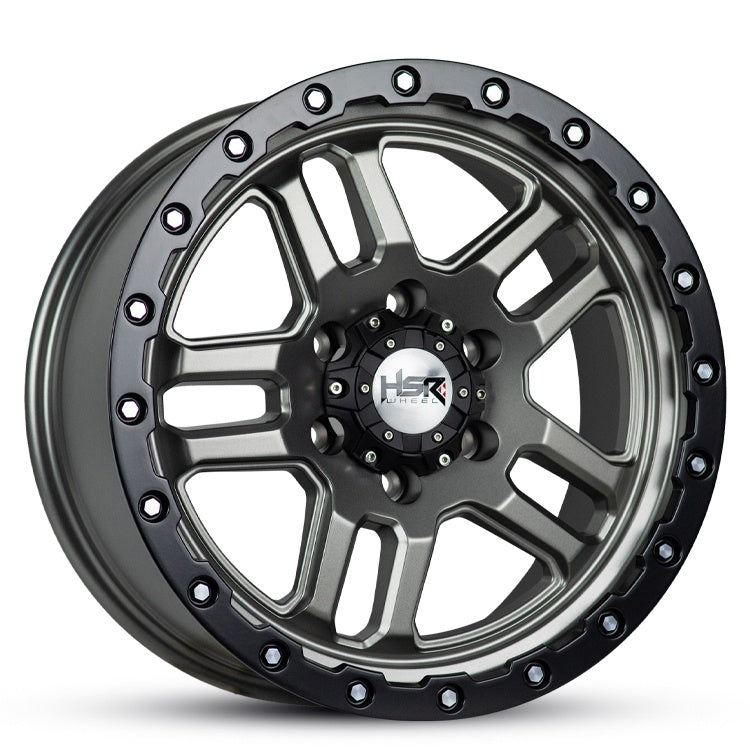 18X8.5 RR184 20 6/139.7 MATT GUNMETAL BLK LIP