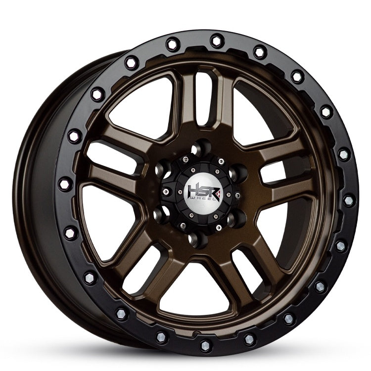 18X8.5 RR184 20 6/139.7 BRONZE WITH BLK LIP
