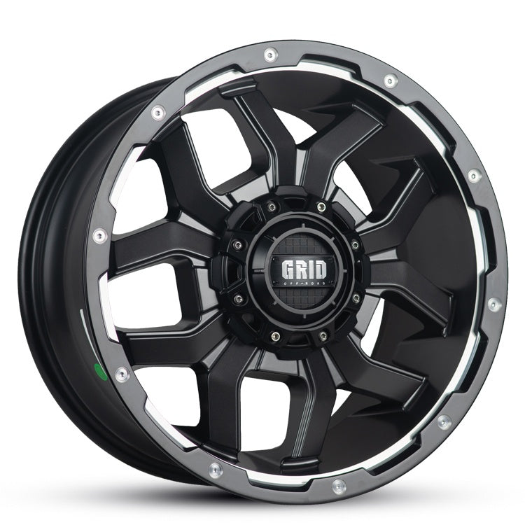 18X9 GD07 0 6/139.7 MATTE ANTHRACITE+MILLED