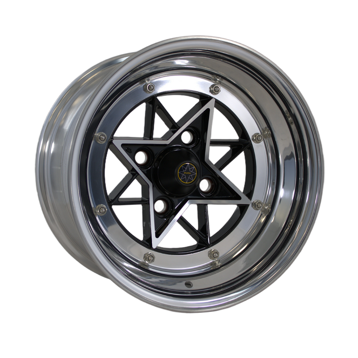 3pc STAR SHARK STYLE BLACK MACHINED FACE