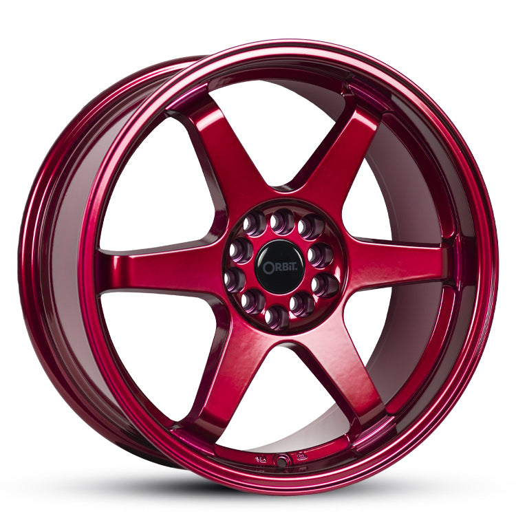 18X8.5 KAMAN 30 10/100/114.3 CANDY APPLE RED