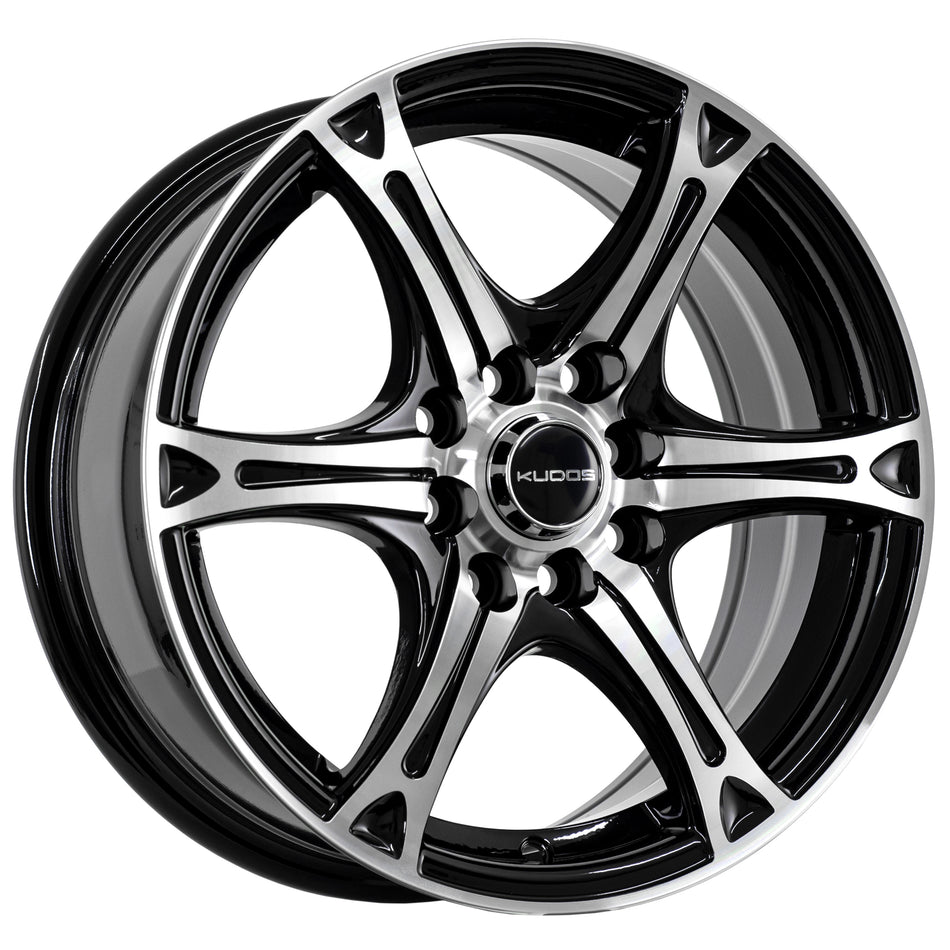 Eclipse-Gloss Black Machine Face 15X6.5 38 4x100 4x114
