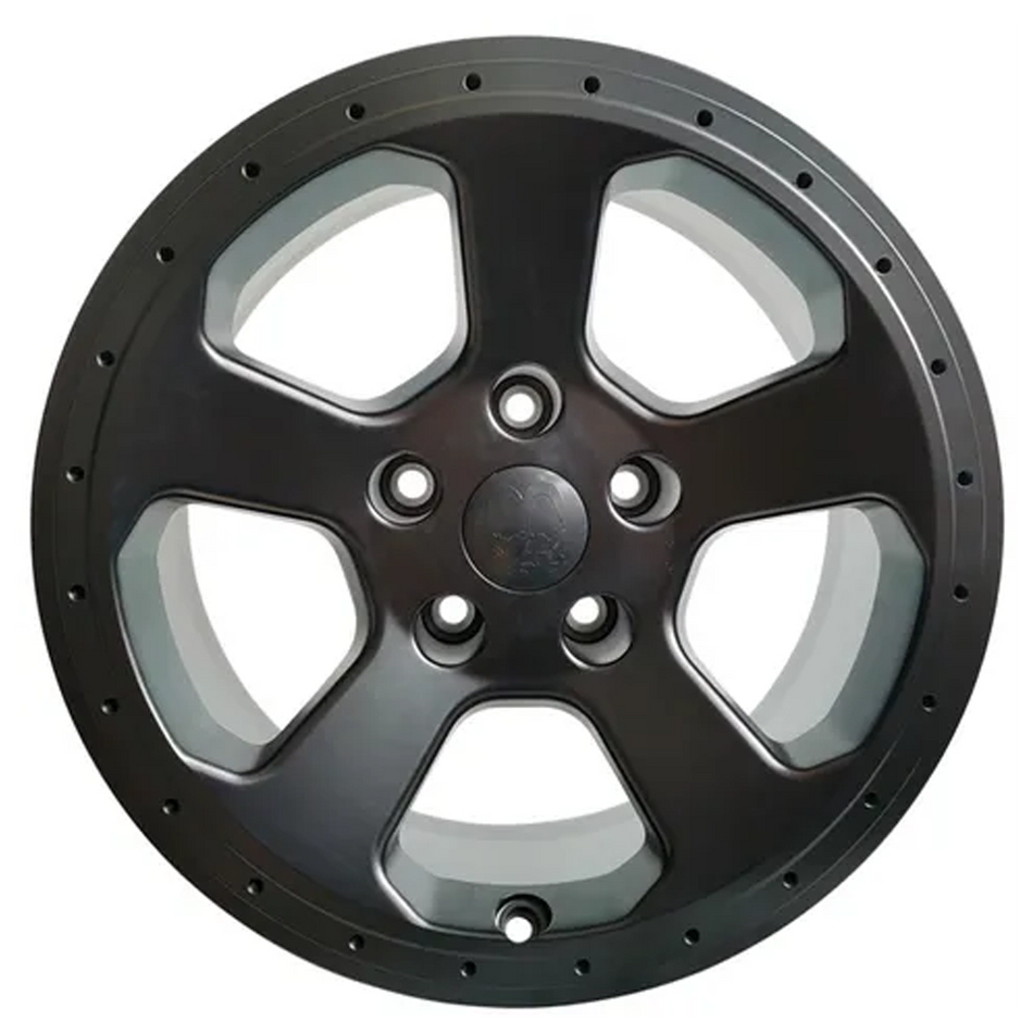 P2131 MATT BLACK + POLISHED BEADLOCK 17X8.5 5/127 -15