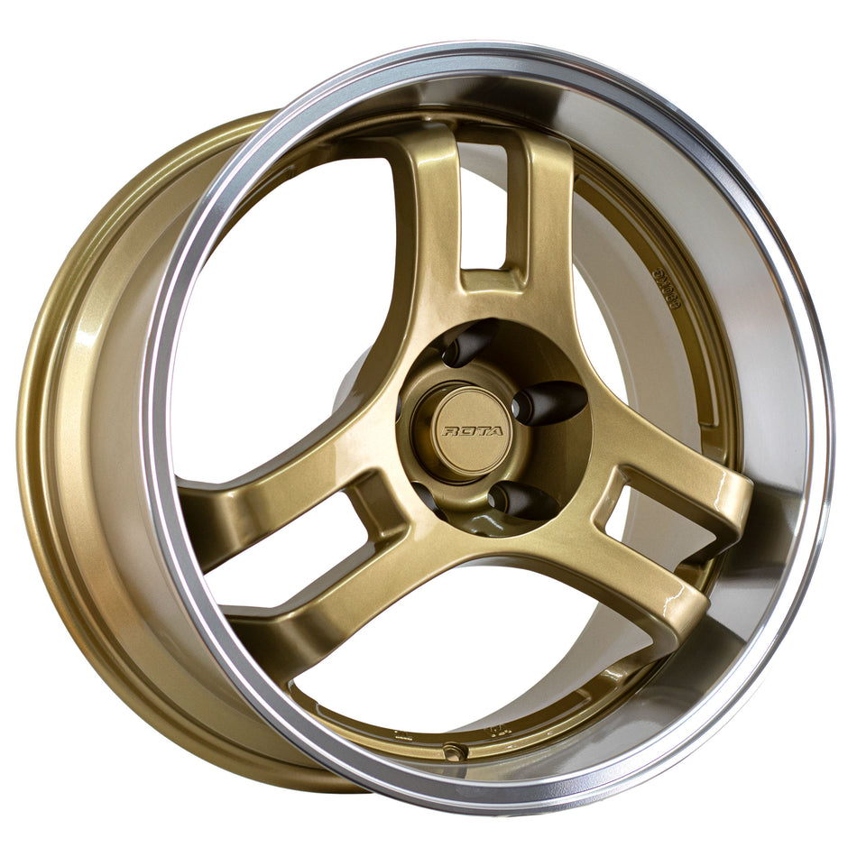 HM3-Gold Polished Lip 18X9.5 35 5x100