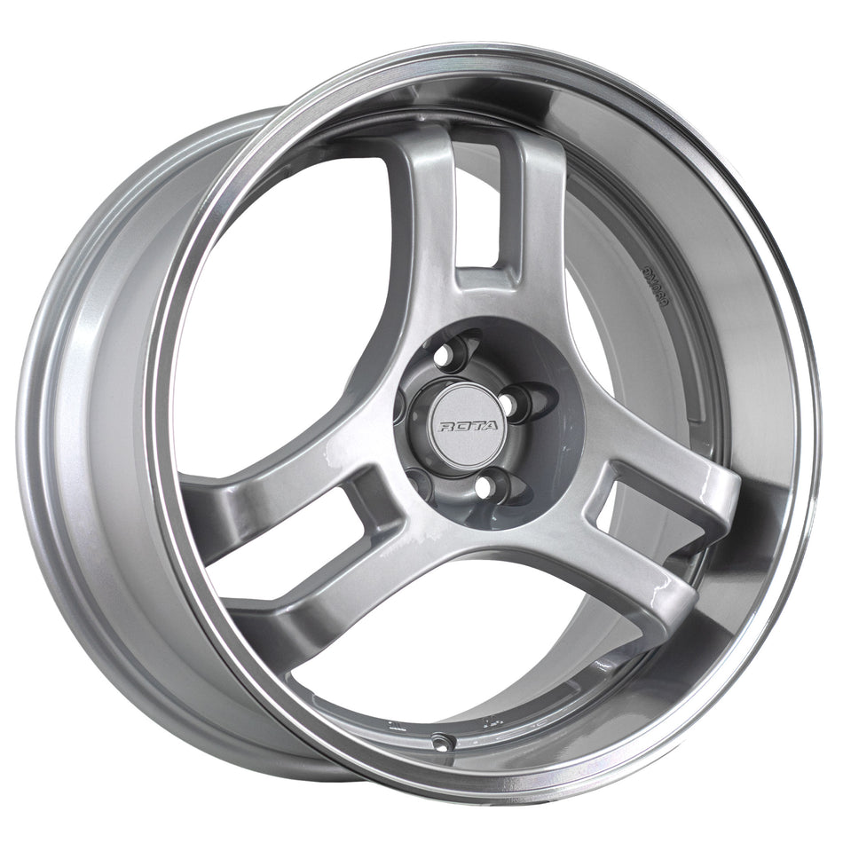 HM3-Silver Polished Lip 18X9.5 35 5x114