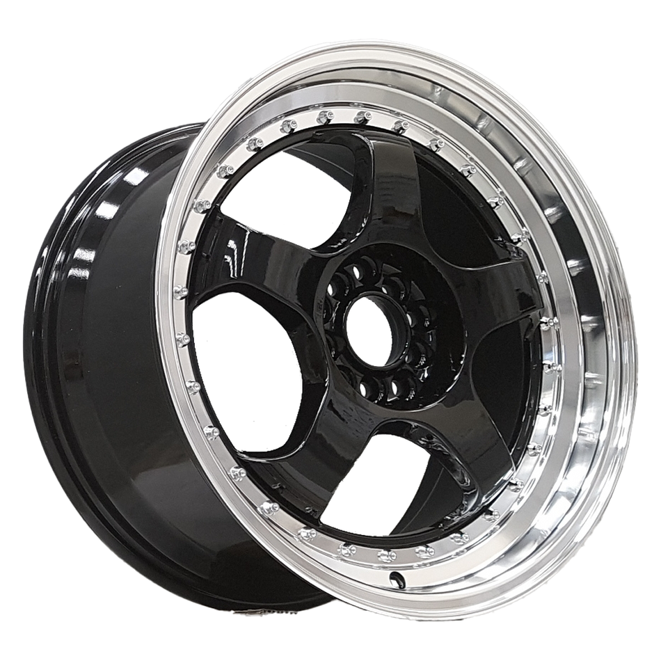 WOLF S1P BLACK POLISHED LP 18X8 42P 5X100/5X114